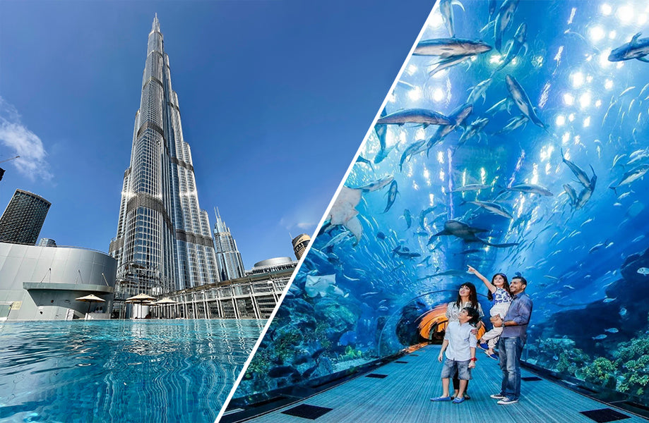Burj Khalifa | Dubai Aquarium (Joint attraction access)